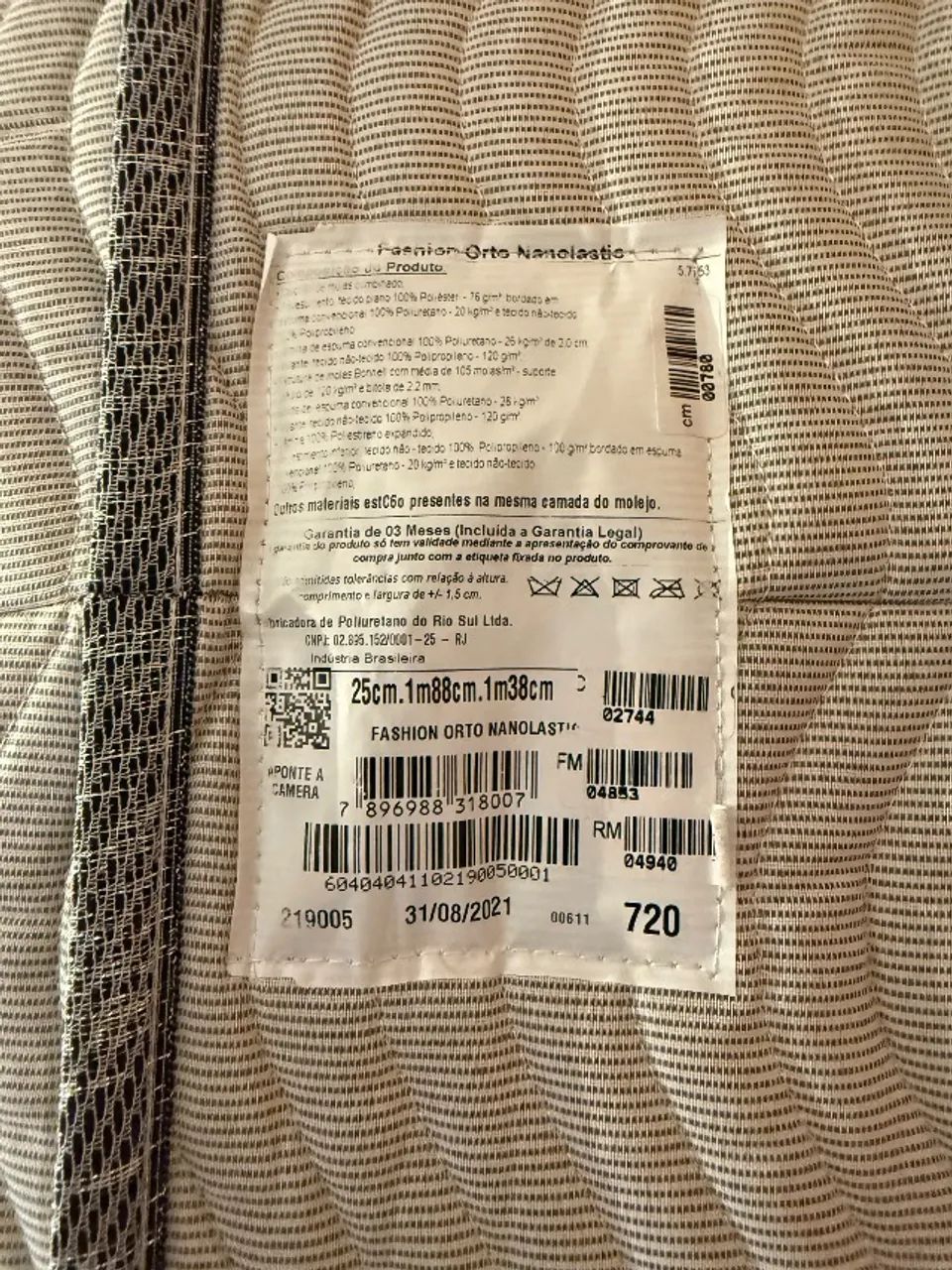 Cama Box Casal com Colchão Ortobom Fashion Orto Nanolastic
