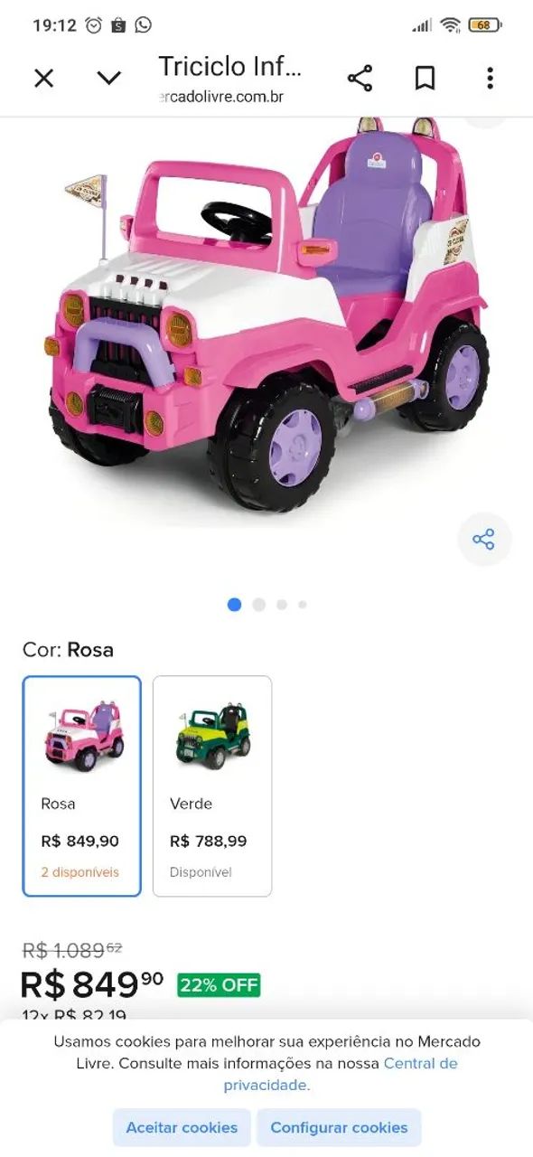Vendo esse lindo jeep infantil  - Foto 3