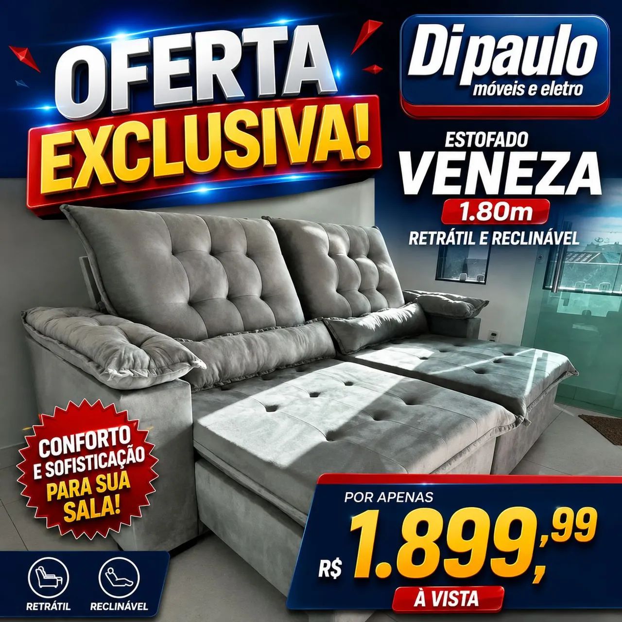 Compre já seu Sofá retrátil apartir de: - Foto 3