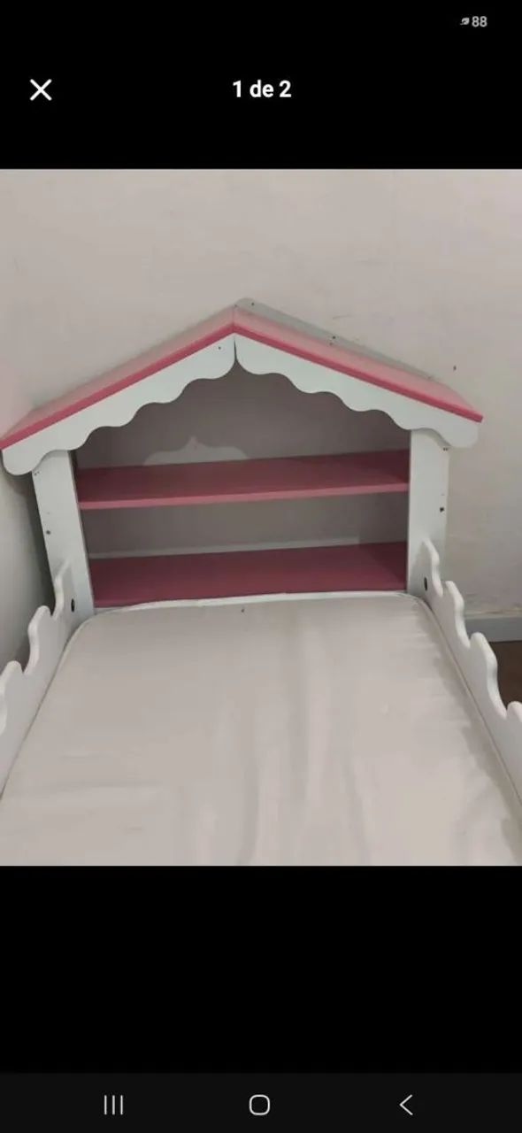 Mini cama infantil com colchão  - Foto 2