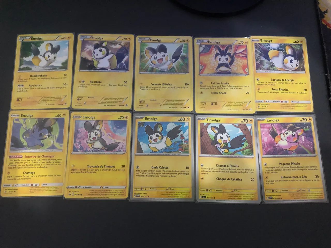 10 Cartas Pokémon da Emolga