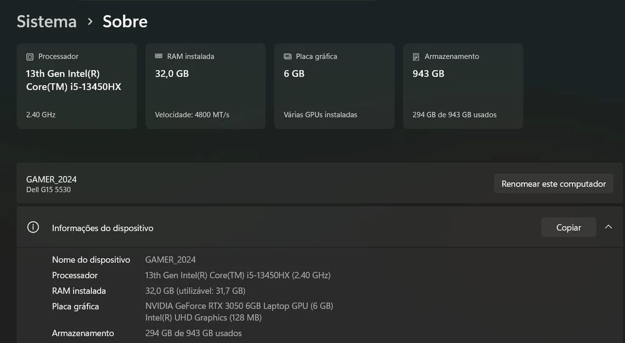 Notebook gamer Dell G15 5530 - Foto 2