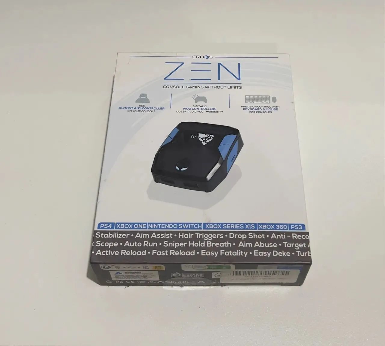 Cronus zen, adaptador anti recoil controle e mouse , em perfeito