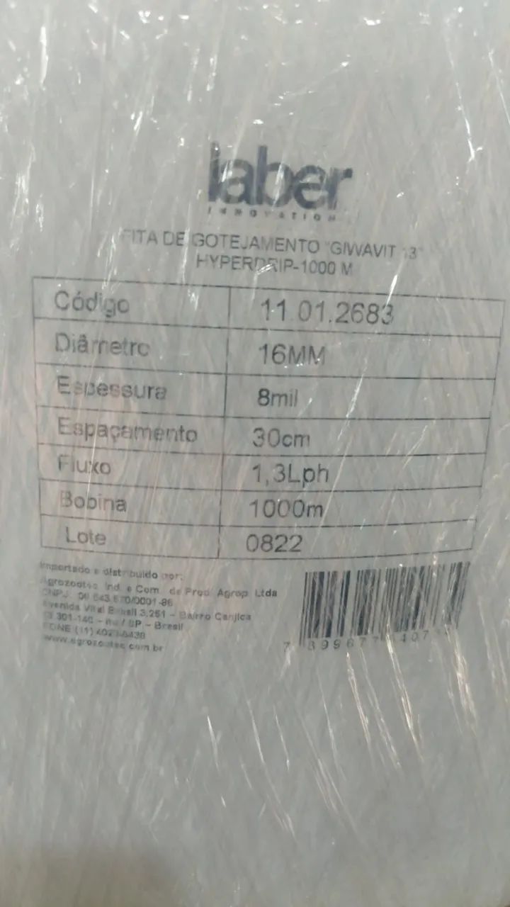 Fita de Gotejamento 1000m  30 x 30  - Foto 5