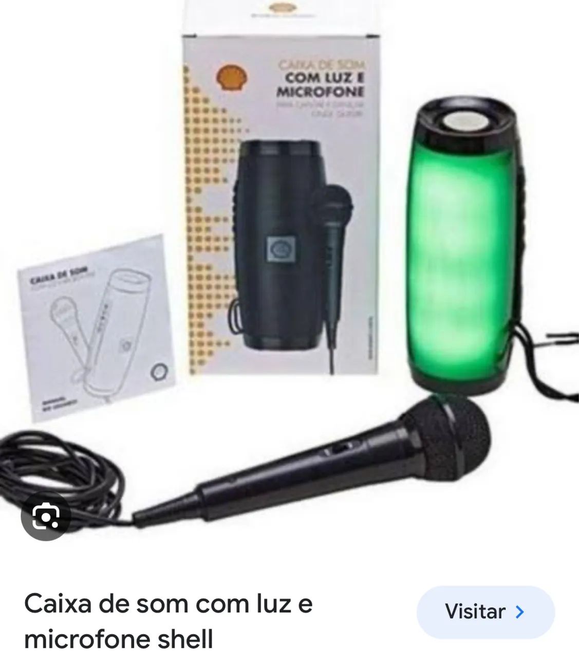 Caixa bluetooth com microfone 