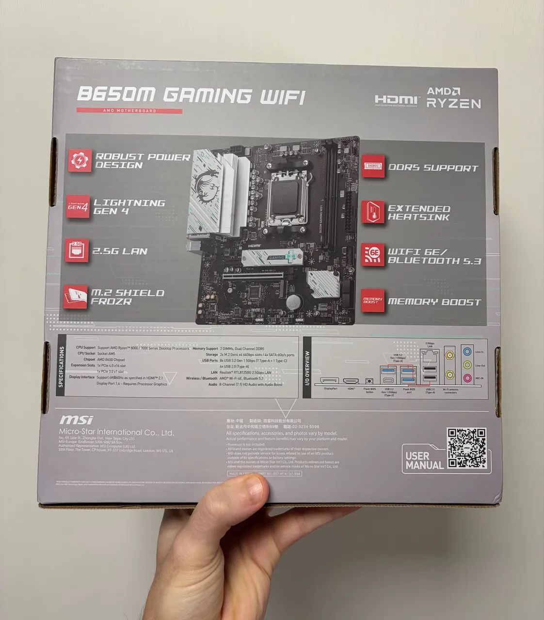 Placa mãe AMD B650m Gaming Wi-Fi - AM5 - Foto 3