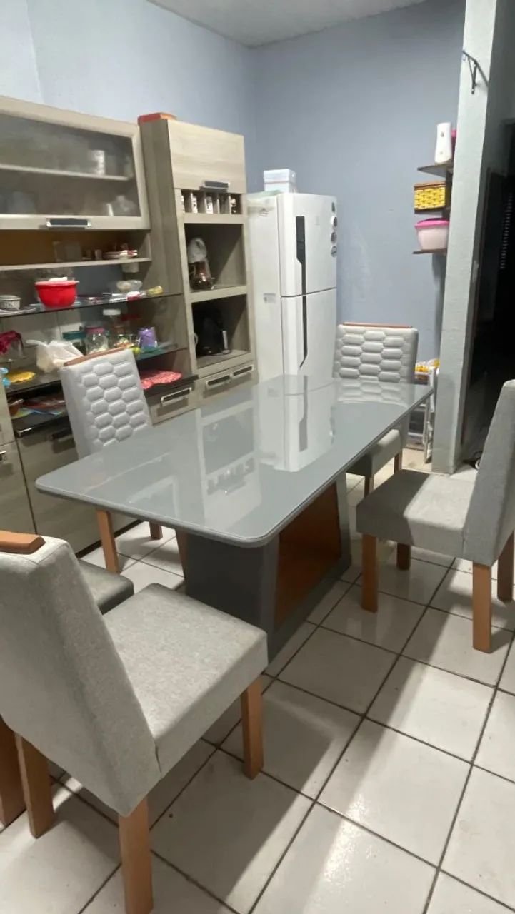 MESA COM 6 CADEIRA  - Foto 4