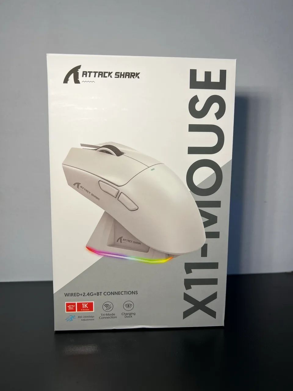 Mouse gamer ATK X11com Dock - preto - Foto 2