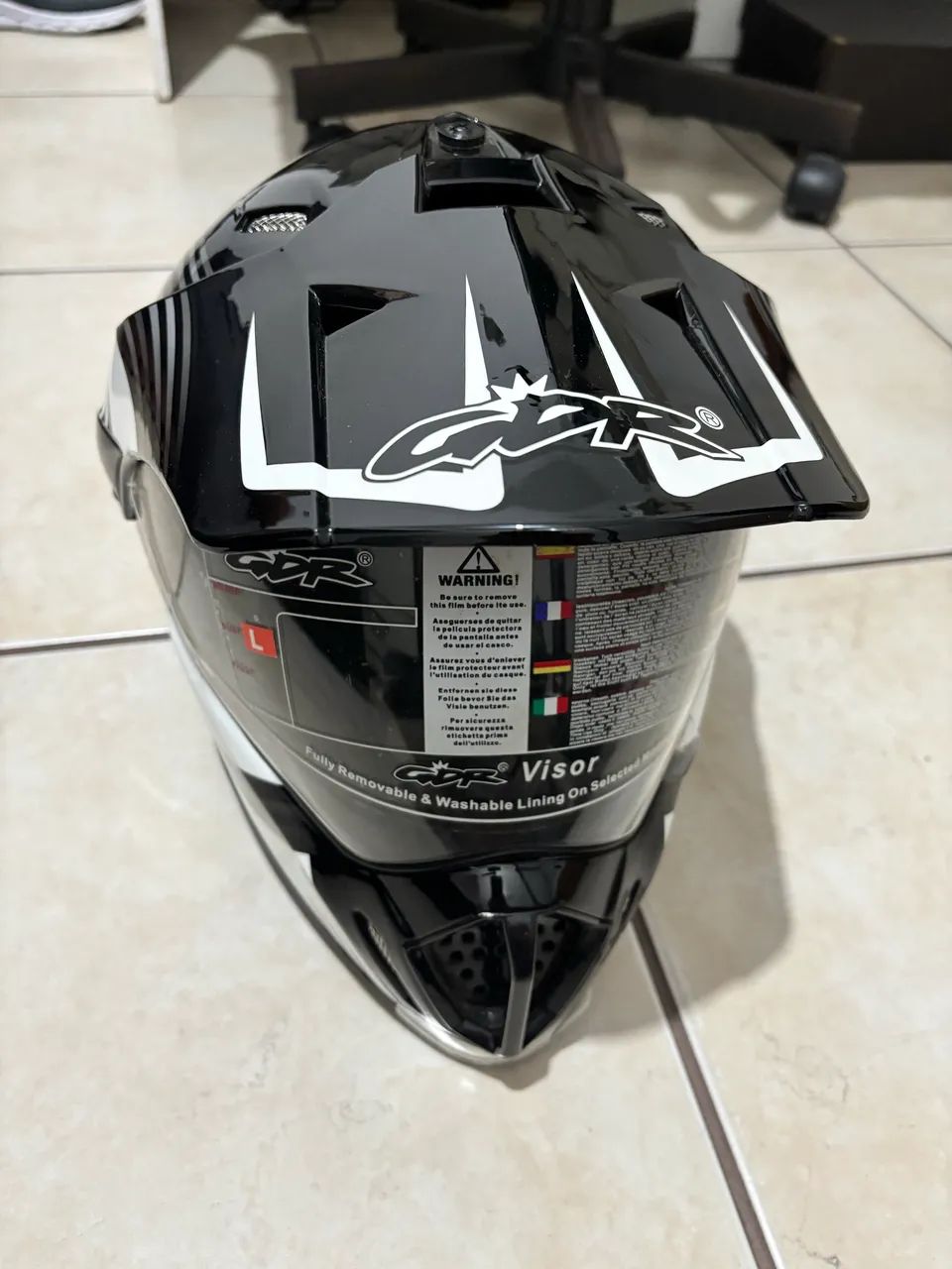Capacete GDR Off-Road/Cross com Viseira Novo - Foto 3