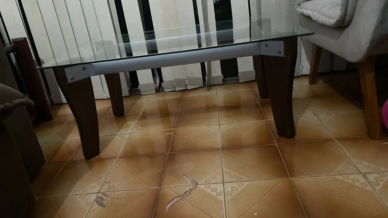 ? Mesas de Vidro - 1 de Centro + 1 de Canto 65115992793730123