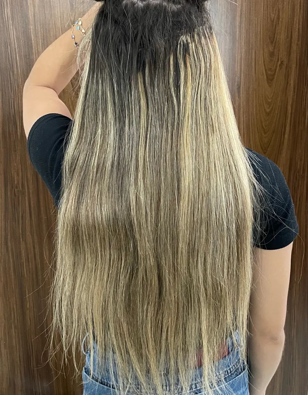Mega hair humano duas telas