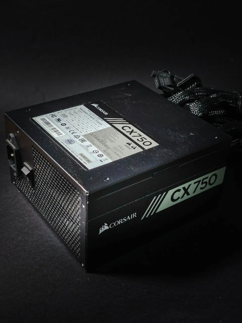 Fonte real Corsair 750w