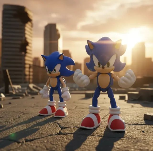 Boneco Articulado Sonic Impressão 3d - Foto 2