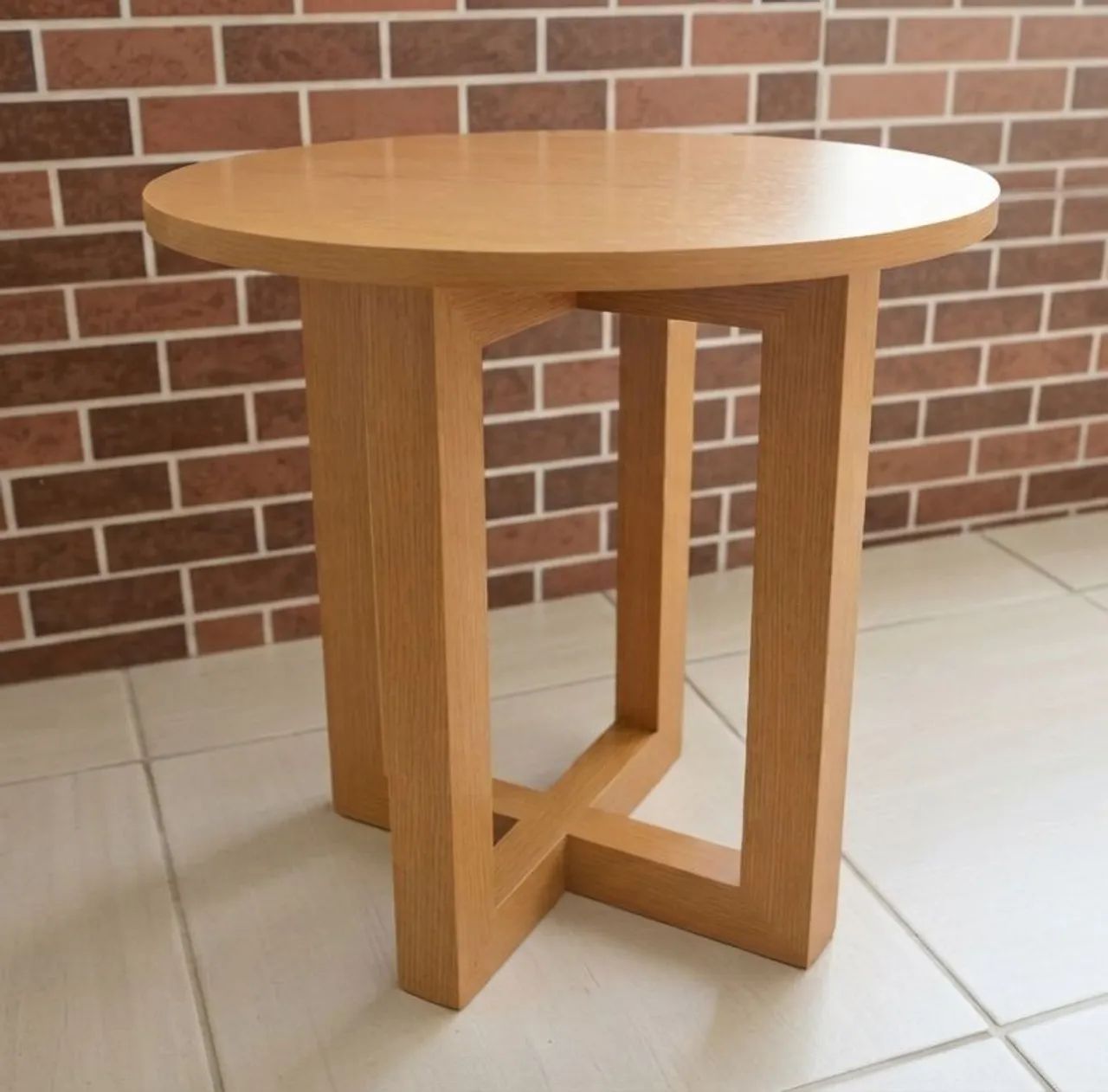 Mesa lateral apoio centro redonda | Canto sofá | Porta objetos de decoração - Foto 2