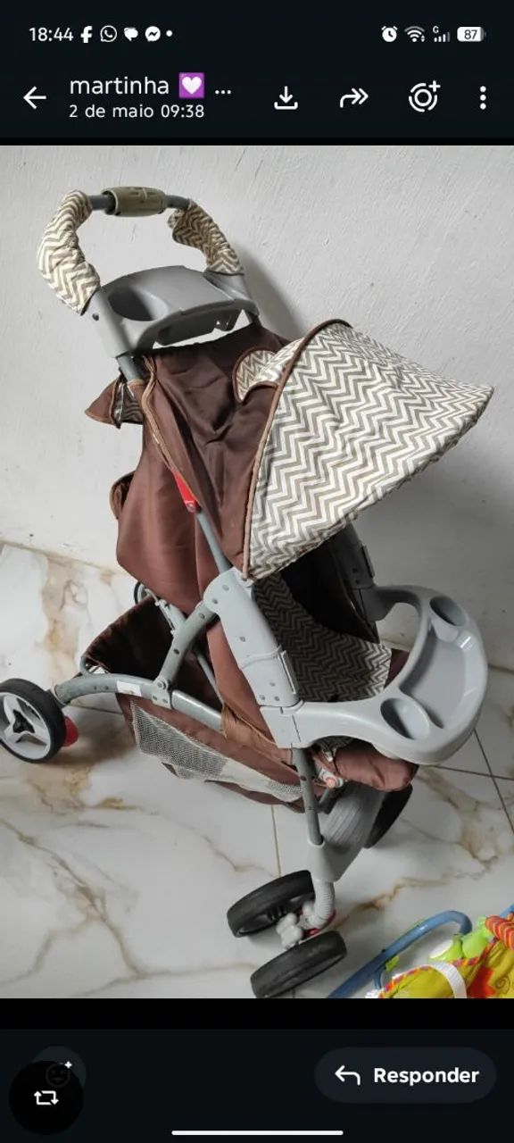 Vendo carrinho, BB conforto, cadeira  - Foto 3