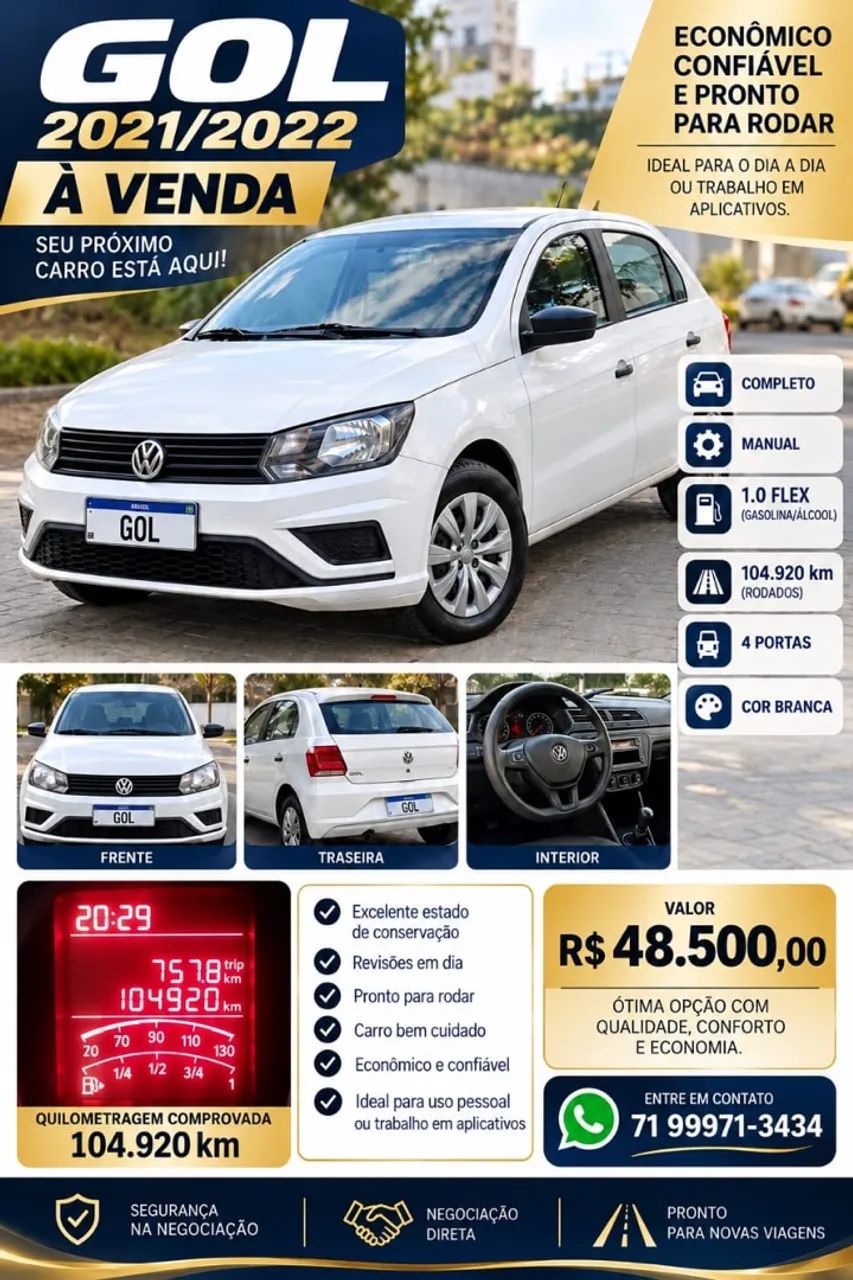 Volkswagen Gol GOL 1.0 FLEX 12V 5P 2022
