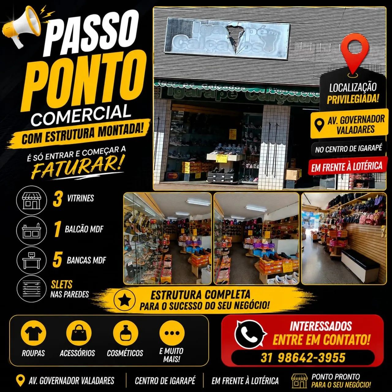 Passo ponto comercial em Igarapé 