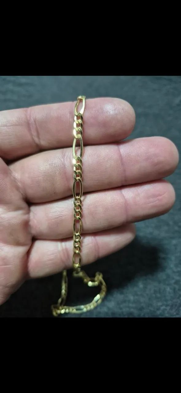 VENDO OU TROCO CORRENTE 3X1 DE OURO 18K 7.3 GRAMAS  - Foto 2