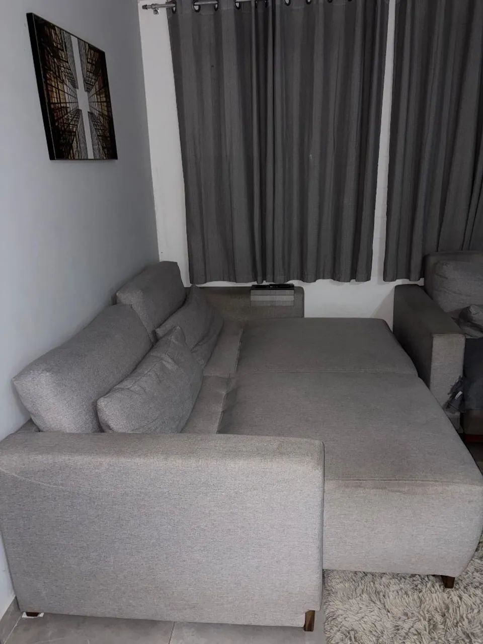 OPORTUNIDADE!!! Sofá confortável, Vendo junto ou separado, módulo duplo e individual. - Foto 2