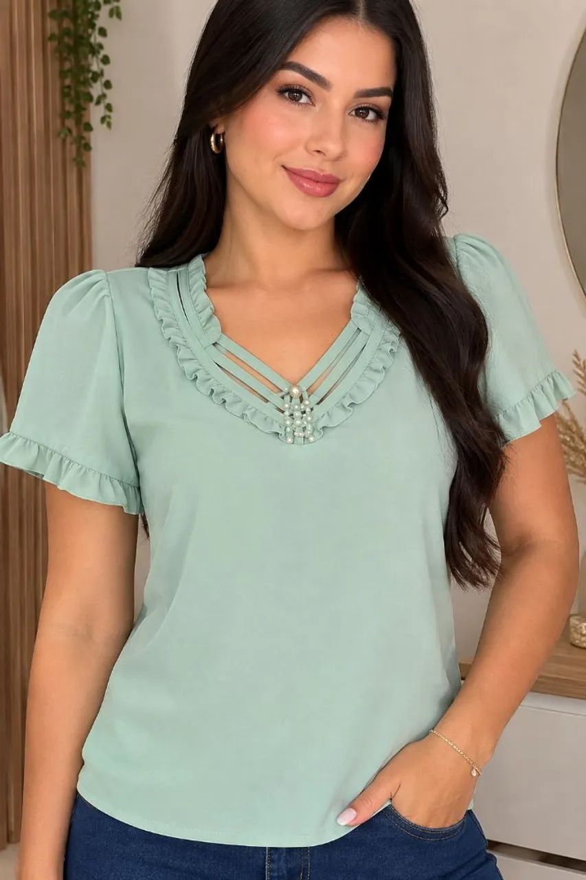 Lote c/ 4 blusas M  ( praticamente novas) 70,00 - Foto 3