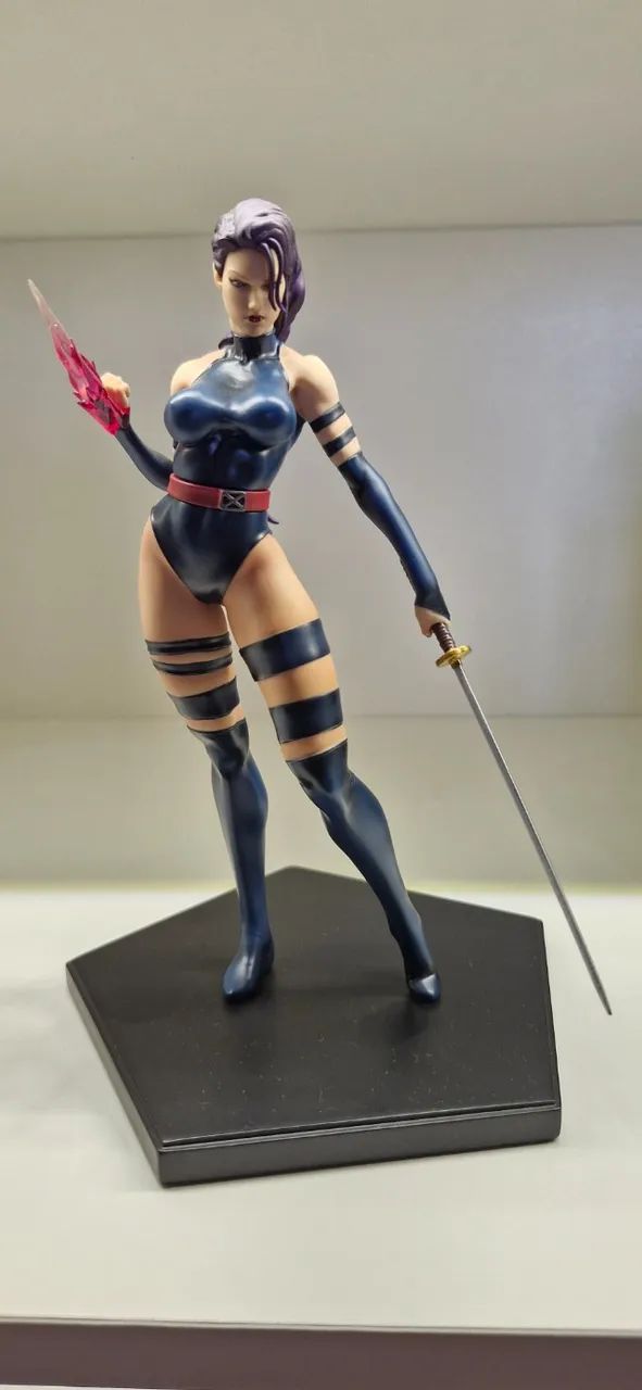 Psylocke Exclusiva 2 cabeças Art Scale 1/10 Marvel Comics Iron Studios - Foto 3