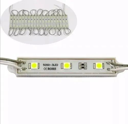 100 Módulo Led Smd 3 Leds 5050 Ip65 12v Envio Correio