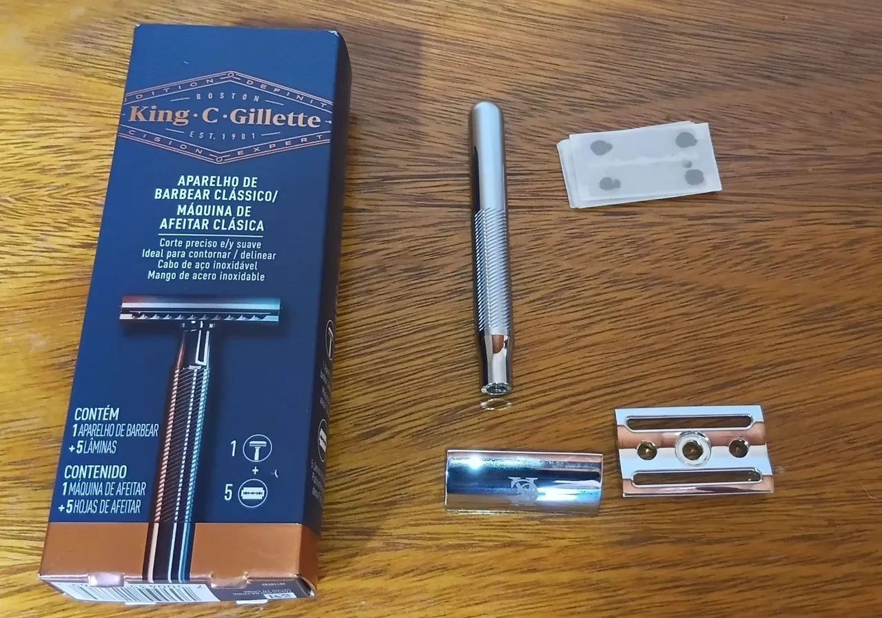 Aparelho de barbear clássico King C. Gillette - Foto 4