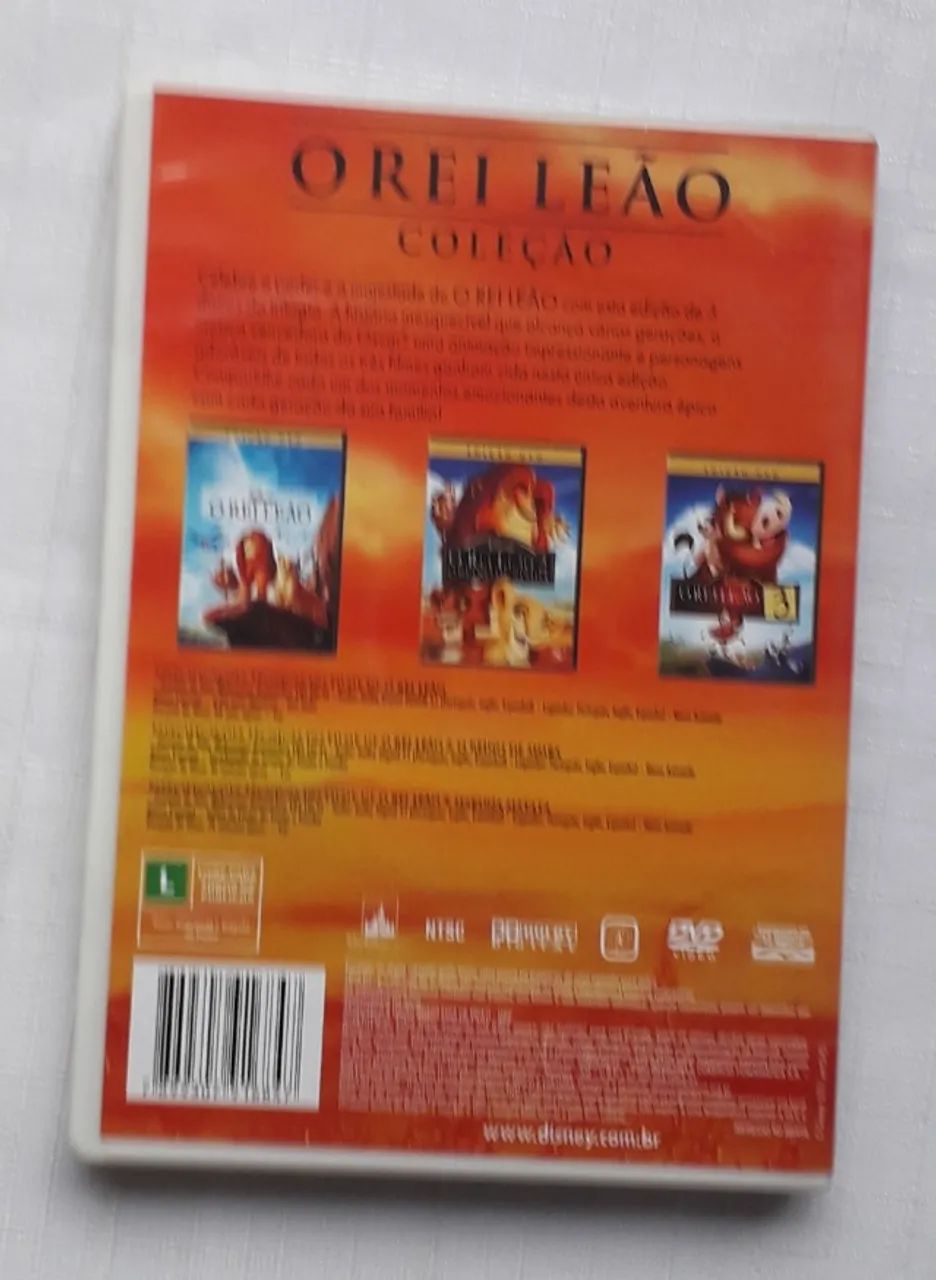 Dvd Trilogia O Rei Leão (original) - Foto 2