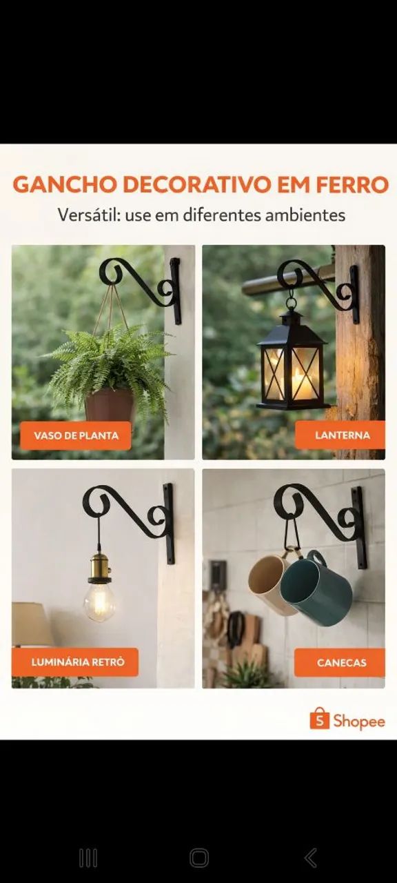 Suporte de plantas classico simples 20cm - Foto 4