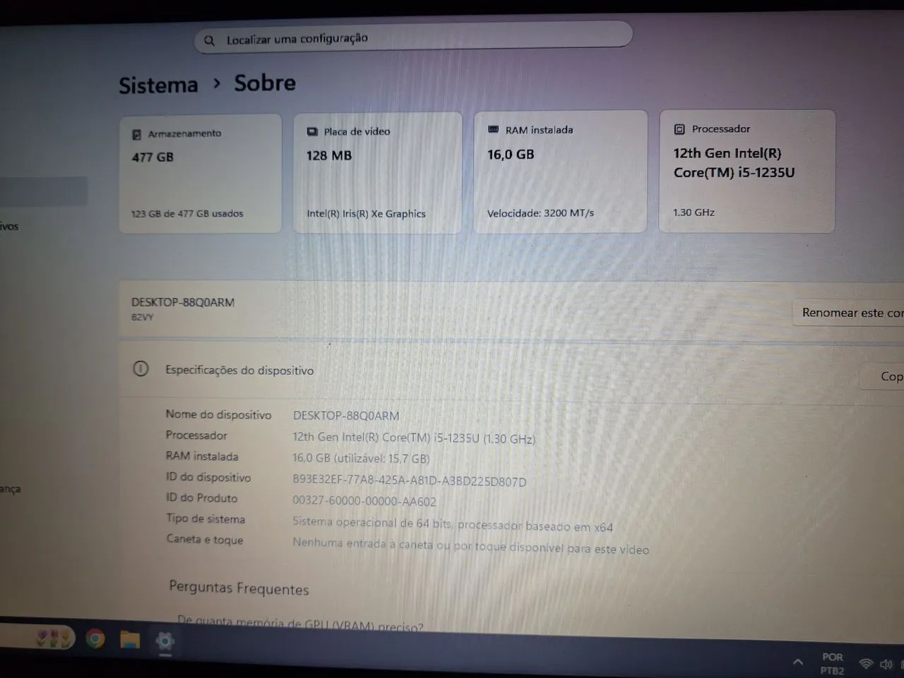 Vendo Notebook Lenovo