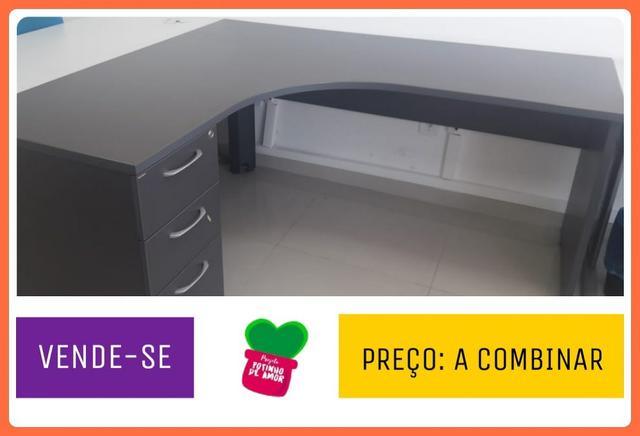 Excelentes mesas (escrivaninhas) para escritório. Aceitamos cartão de crédito - Foto 5