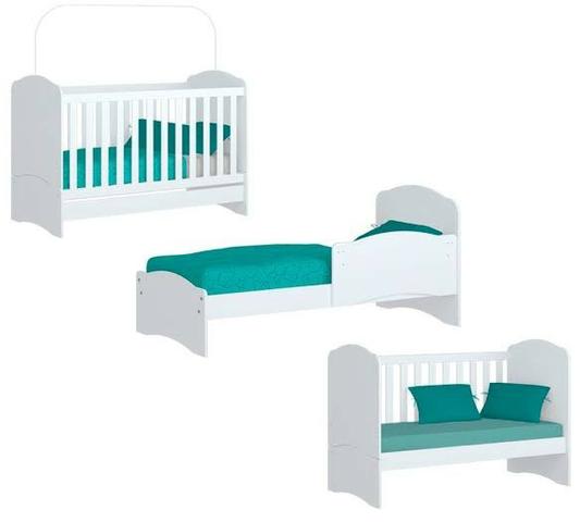Berço e Mini cama Henn (com colchão)