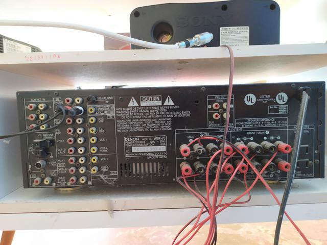 Receiver denon com 5 caixas - Foto 2