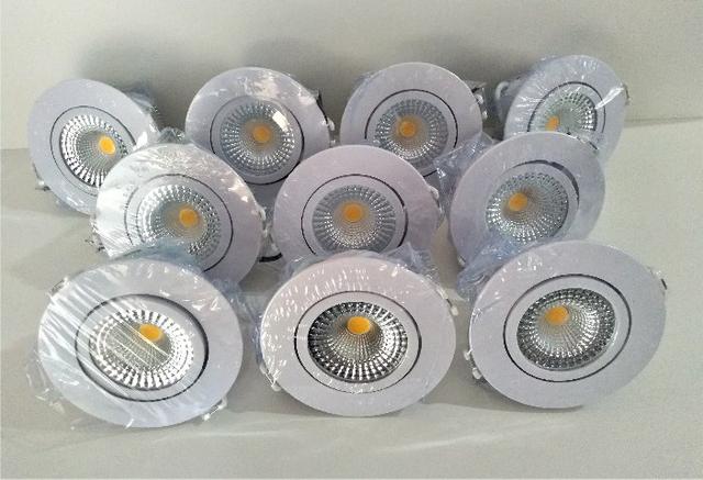 Kit 10 Spot Redondo de embutir Led 7W Bidirecional Bivolt - Foto 2
