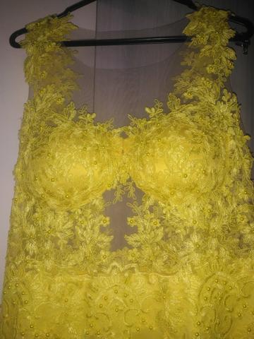 Vestido Festa Amarelo(Alta Costura) - Foto 3