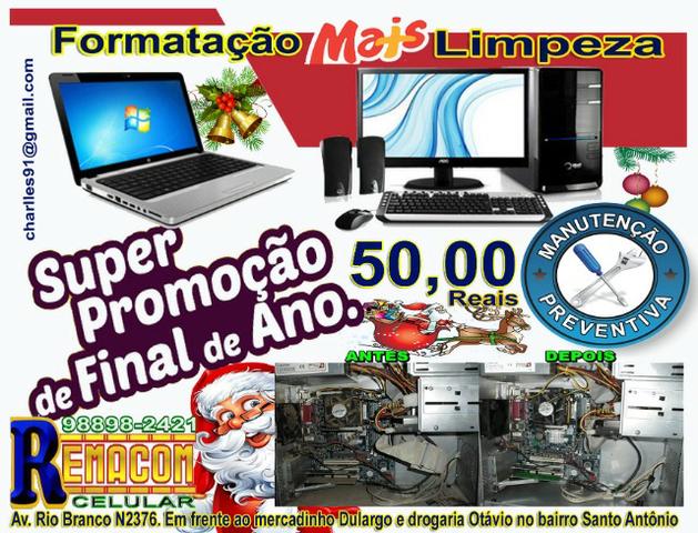Formatação mais limpeza de computador e notebook
