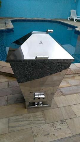 Churrasqueira inox bafo grande