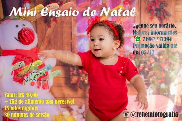 Mini ensaio de natal