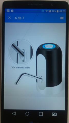 Bomba Eletrica pra GARRAFAO 05, 10, 20 Litros REGARREGAVEL USB