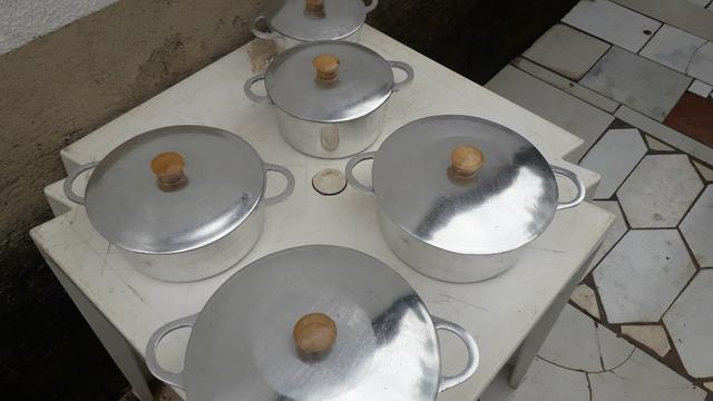 Conjunto de panelas de alumínio batido - Foto 2