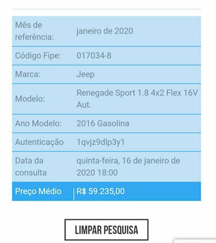 Jeep Renegade Sport AT Flex 1.8 2015/2016 - Foto 8