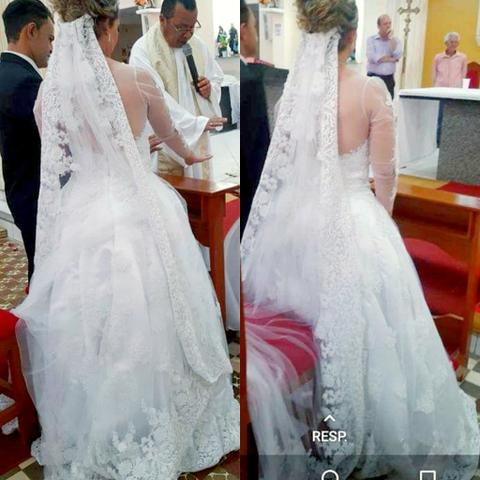 LINDO Vestido de Noiva princesa Completo - Foto 2
