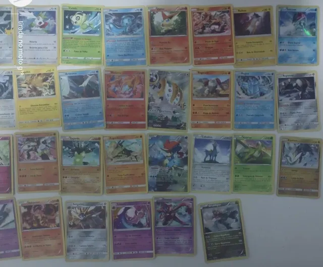 Coleção 6 Cartas Pokemon Aves Lendárias + Brindes