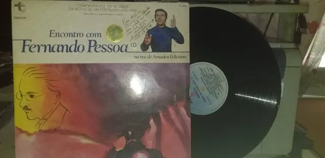 Lp Encontro com Fernando Pessoa na voz de Amadeu Feliciano