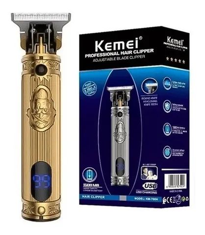 Máquina De Cortar Cabelo  e acabamento Kemei Km-700h Lcd Digital Display - Foto 2