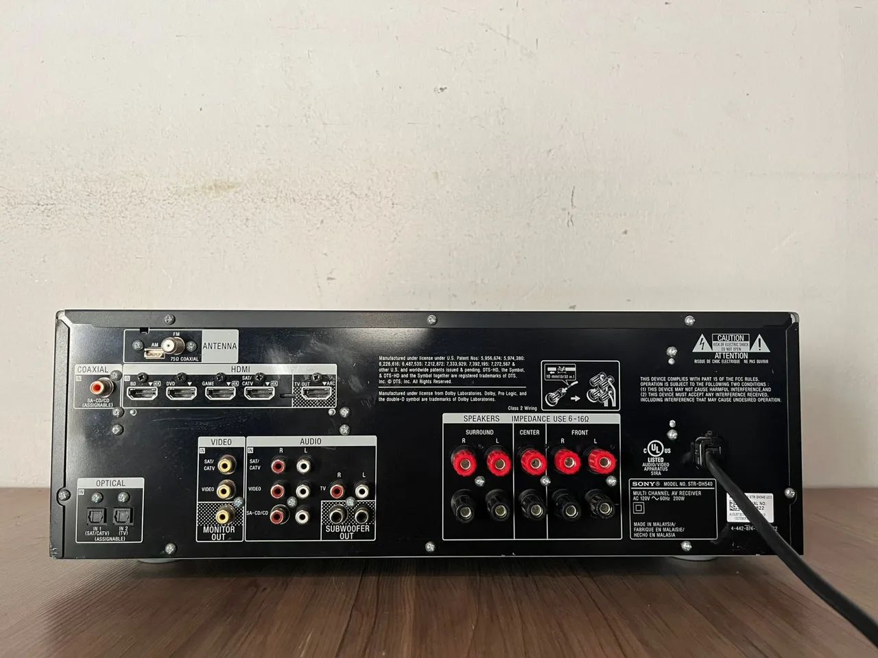 Receiver Sony STR-DH540 5.1 Canais HDMI Arc - USB  - Foto 5