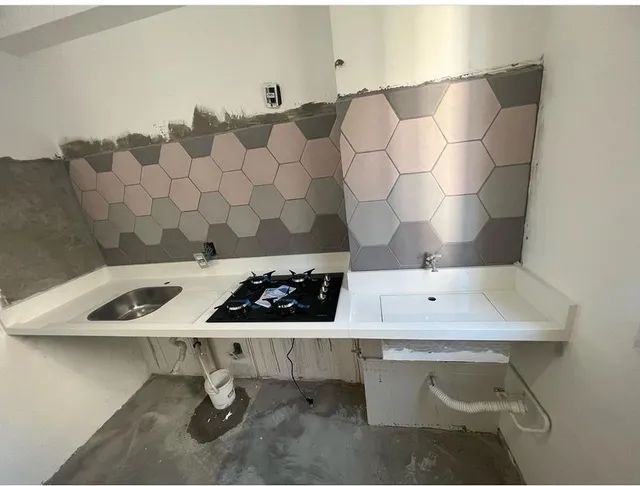 Balcão e pia de porcelanato  - Foto 5