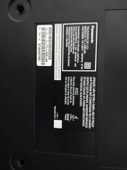 TV 39" polegadas Panasonic - Peças Tela