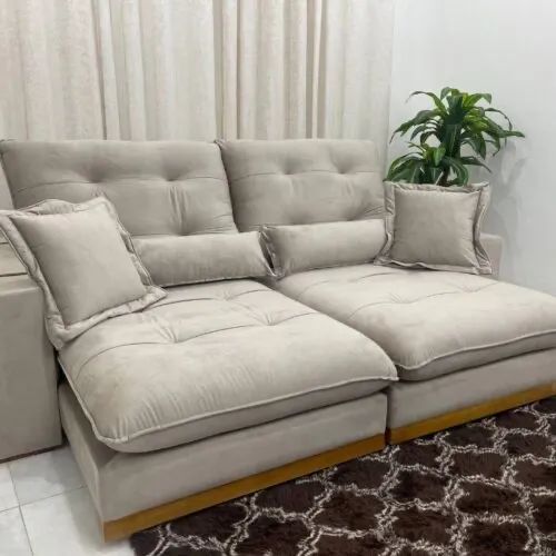 Sofá Retrátil e Reclinável Toronto 2.50m Molas Ensacadas l876 - Foto 2