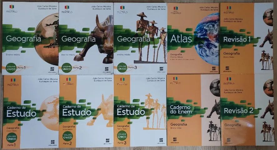 Projeto Múltiplo Geografia - Kit de livros Ensino Médio (Única dona)